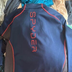 Spyder Blue and Red Ski Jacket Performance Fabric